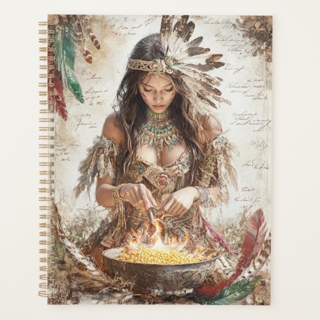 Ceremonial Flame: Indigenous Ritual  Planner (Front)