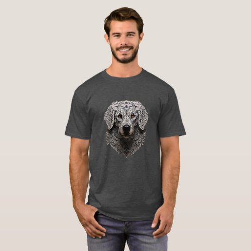 Ceremonial Kuvasz Dog in Warrior Attire T_Shirt