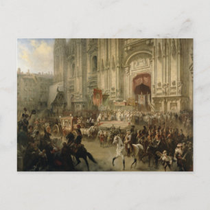 Ceremonial reception of Field-marshal Postcard