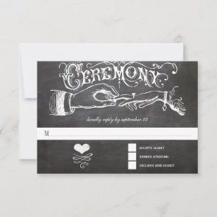 Ceremony Chalkboard Response Card