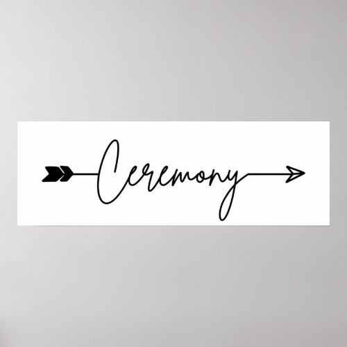 Ceremony direction sign right