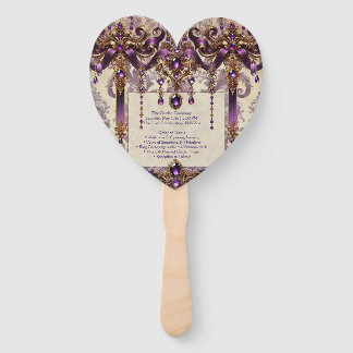 Ceremony Fan | Wisteria Masquerade Wedding Program