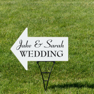 Ceremony Reception Party Wedding Sign