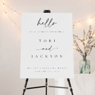 Ceremony Welcome Wedding Sign Board Boho Decor