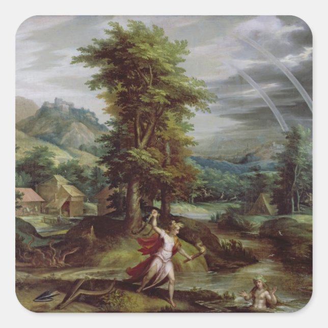 Ceres and Cyane Square Sticker (Front)