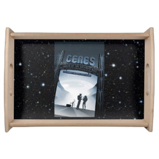 Ceres dwarf planet vacation advert space tourism serving tray