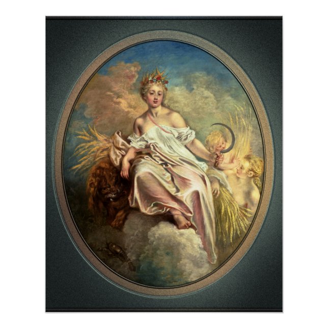 Ceres (Summer) by Antoine Watteau Poster (Front)