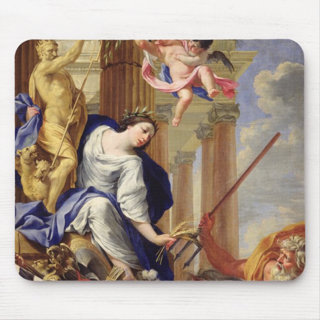 Ceres Vanquishing the Attributes of War Mouse Pad (Front)