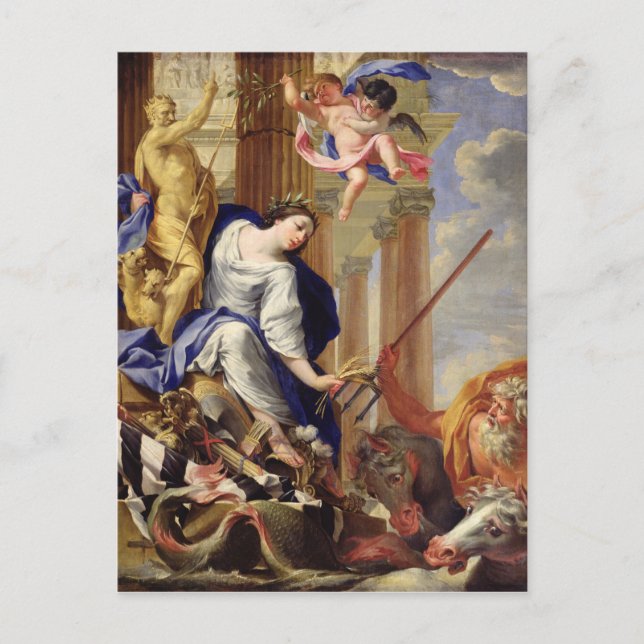 Ceres Vanquishing the Attributes of War Postcard (Front)