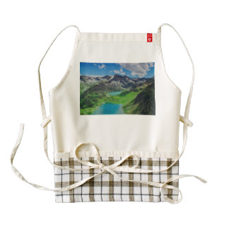 Ceresole lake, Italy Zazzle HEART Apron