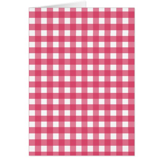 Cerise gingham cards (Front)
