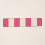 Cerise Pink Stripes Scarf<br><div class="desc">simple image of cerise pink and antique white stripes.</div>