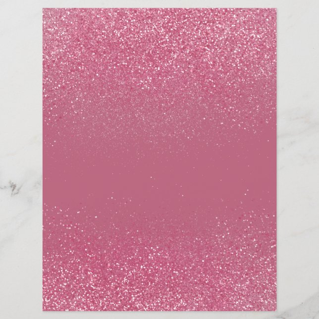 Cerise Shimmer Glitter Dust Scrapbook Paper (Front)