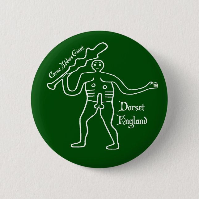 Cerne Abbas Giant Badge Button (Front)
