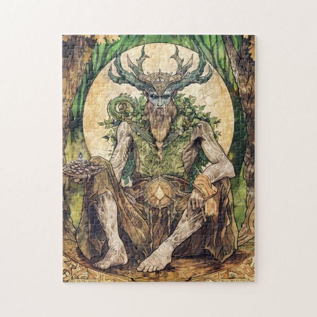 Cernunnos  Celtic Horned God of Nature Jigsaw Puzzle (Vertical)