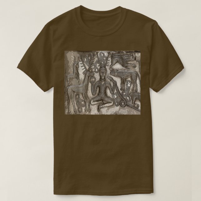 Cernunnos  Celtic Horned God Paganism Pagan Tee  (Design Front)