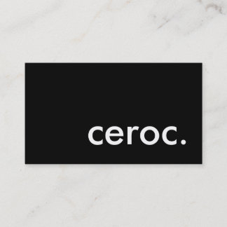 ceroc. business card