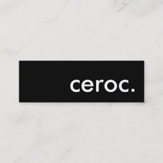 ceroc. mini business card