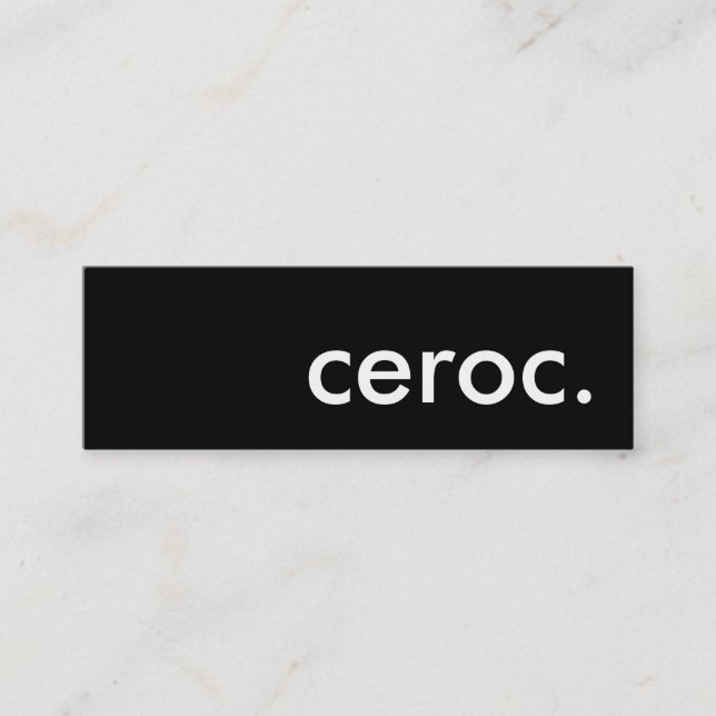 ceroc. mini business card (Front)