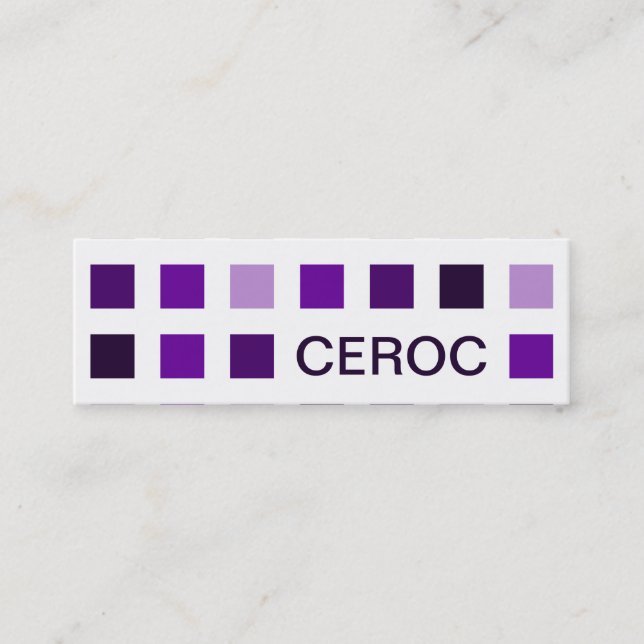 CEROC (mod squares) Mini Business Card (Front)