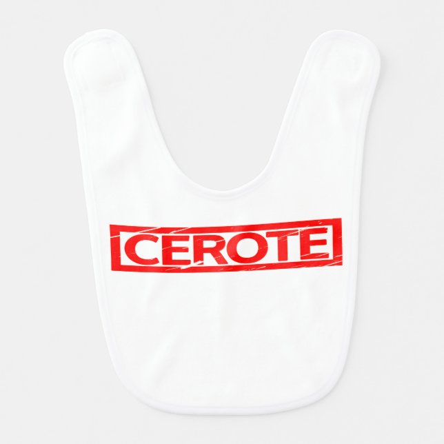 Cerote Stamp Baby Bib (Front)