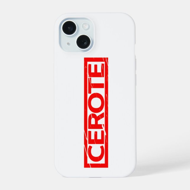 Cerote Stamp Iphone Case (Back)