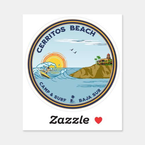 Cerritos Beach Baja California Sur Mexico Sticker