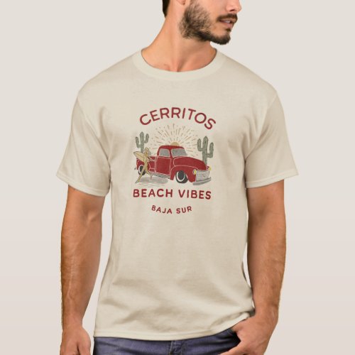 Cerritos Beach Vibes Mexico vintage T_Shirt