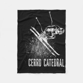Cerro Catedral Mountain Argentina Downhill Skiing Fleece Blanket