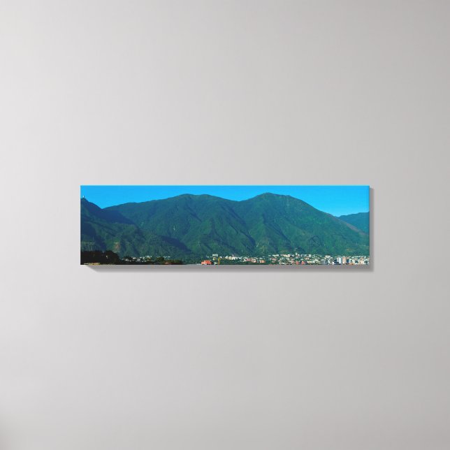 Cerro El Ávila and Valle de Caracas Canvas Print (Front)