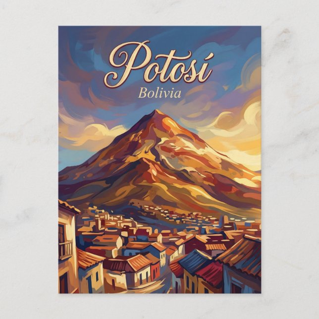 Cerro Rico Bolivia Postcard (Front)