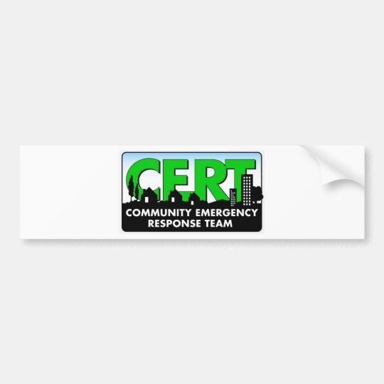 CERT BUMPER STICKER | Zazzle.com