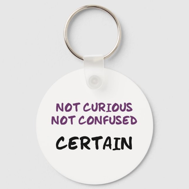 Certain (Bi) Keychain (Front)