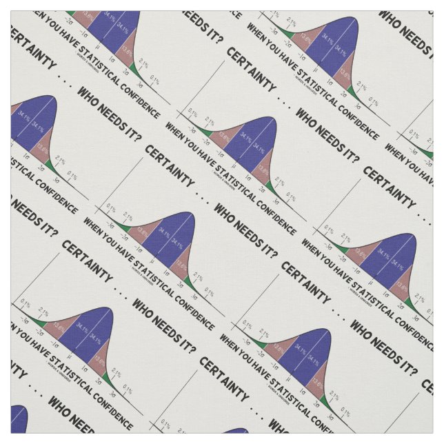 Certainty ... Who Needs It? Statistical Confidence Fabric (Swatch)