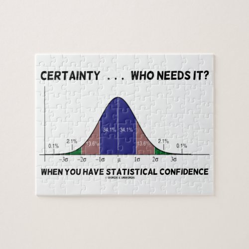Certainty  Who Needs It When You Have Stats Jigsaw Puzzle