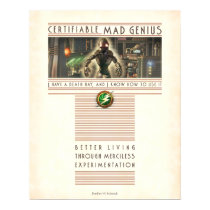 Certifiable Mad Genius poster (16x20")