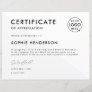 Certificate | Modern Business Logo Award Template