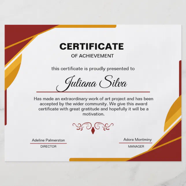 Certificate of Acheivement Template Flyer Zazzle Certificate of Acheivement Template Flyer Zazzle