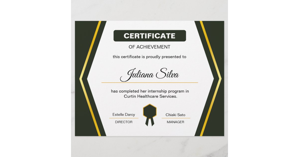 Certificate of Acheivement Template Flyer Zazzle Certificate of Acheivement Template Flyer Zazzle