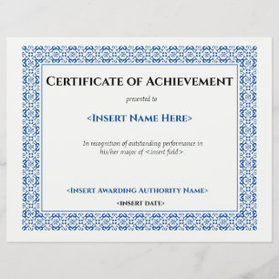 Certificate of Achevement