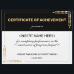 Certificate of Achievement<br><div class="desc">Certificate of Achievement</div>