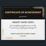 Certificate of Achievement<br><div class="desc">Certificate of Achievement</div>