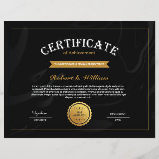 Certificate Of Achievement