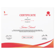 Certificate Of Achievement Certificate Of Achievement