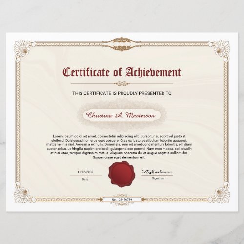 Certificate of Achievement