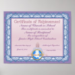 Certificate Of Achievement (christian) Poster at Zazzle