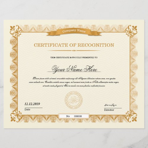 Certificate Of Appreciation