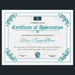 Certificate Of Appreciation<br><div class="desc">Certificate Template. Printable Certificate of Appreciation</div>