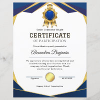Certificate of Appreciation