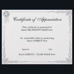 CERTIFICATE OF APPRECIATION<br><div class="desc">Easy-to-customize Certificate Layout for any occassion</div>